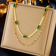 Double-Layer Retro Gold Necklace
