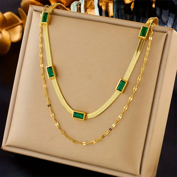 Double-Layer Retro Gold Necklace