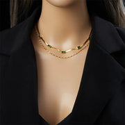 Double-Layer Retro Gold Necklace