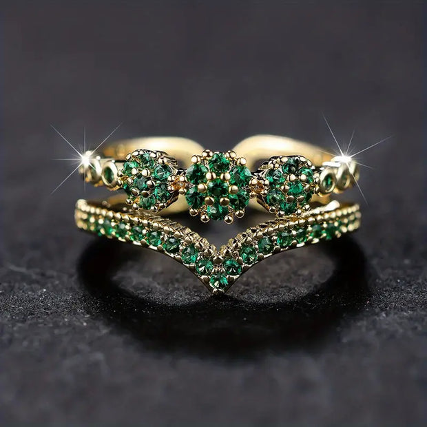 Exclusive Shiny Emerald Ring