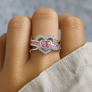 Unique Pink Love Ring