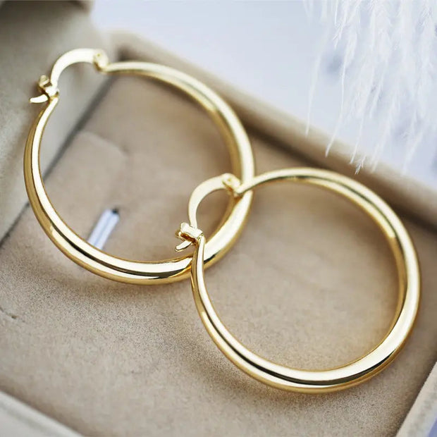 Radiance - Large Gold Hoops