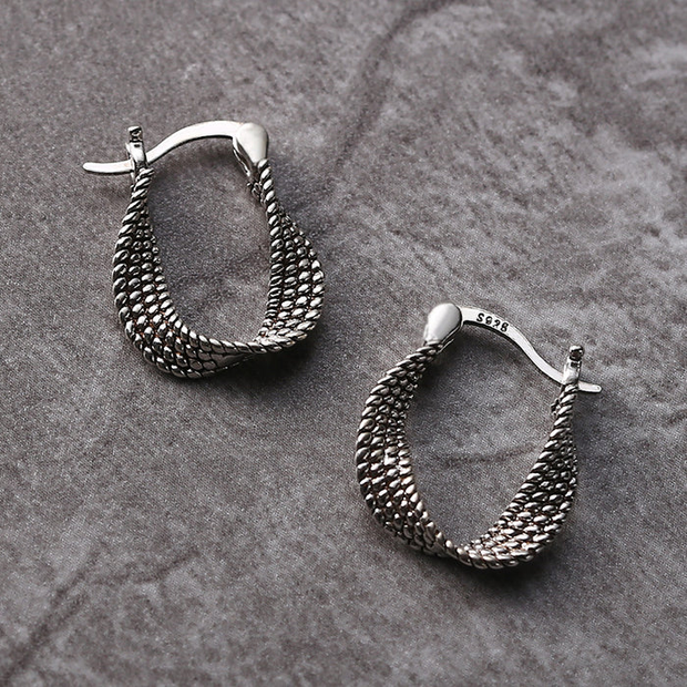 Luxe Asymmetrical Silver Earrings