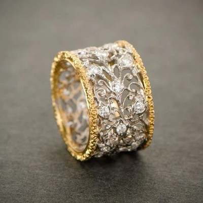 Mika - Vintage Zirconia Ivy Ring