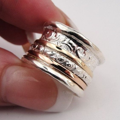 Timeless Gold and Silver Vintage Ring