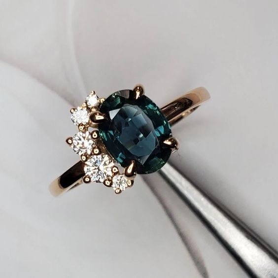 Enduring Elegance Blue Crystal Ring