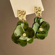 Nature Elegant Flower Earrings