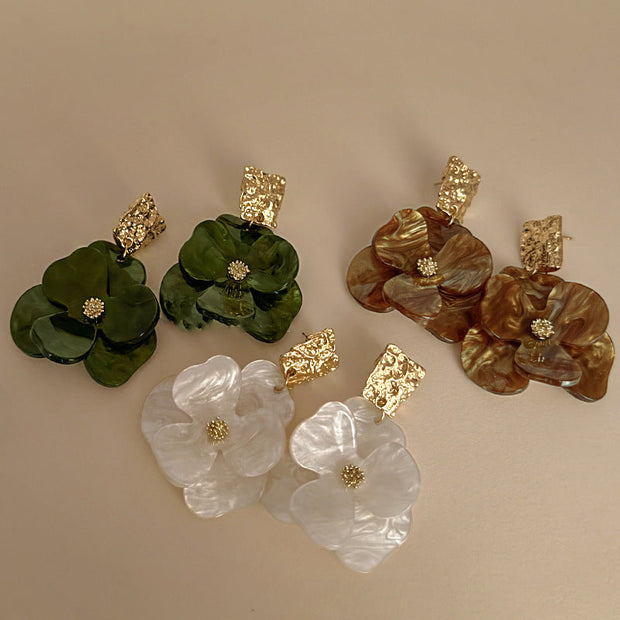Nature Elegant Flower Earrings