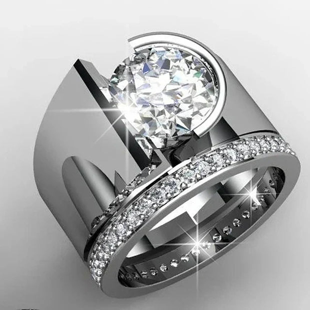 Radiance Silver Ring with Zirconia