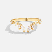 Peace - Crystal Gold Vine Ring