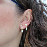 Star Elegant Pearl Earrings