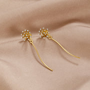 Wish Dandelion 18K Gold Earrings