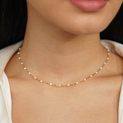 Clean White Bead Necklace