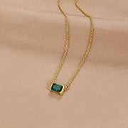 Delicate Emerald Necklace