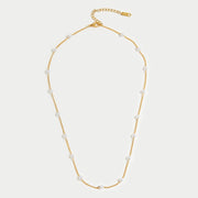 Pure Gold Pearl Necklace
