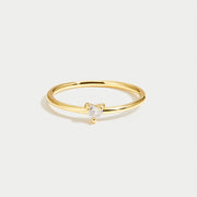 Love - Crystal Heart Ring